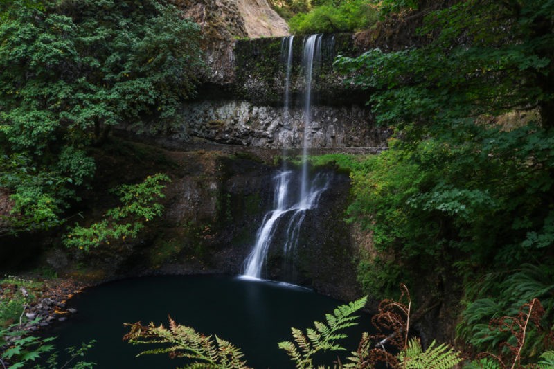 Waterfall in Silver Falls State Park near Salem, Oregon - Best Places to Visit Near Portland Oregon